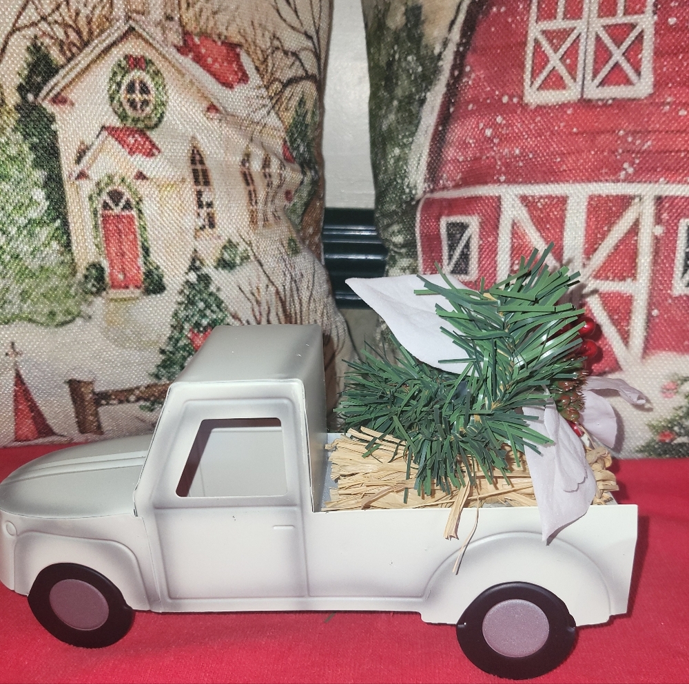 Christmas Metal Truck